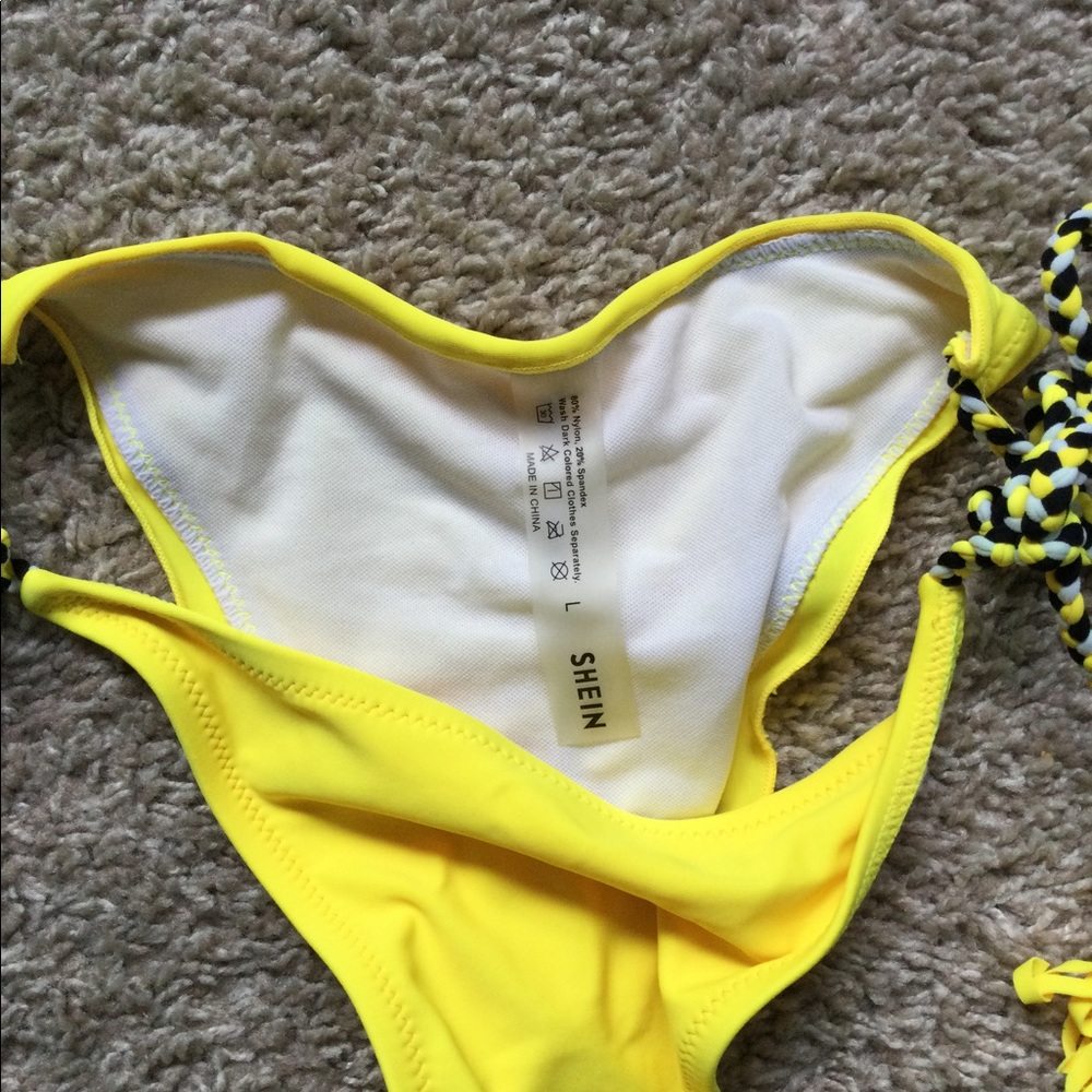 π₯π₯HOST PICπ₯π₯ SHEIN Yellow Frilly Bikini - Picture 5 of 16